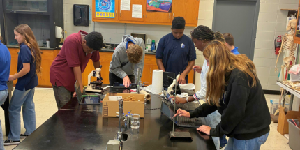 Students engaged in classroom learning at a private K–12 Christian school in Pinellas County