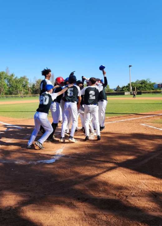 varsity baseball players at Lakeside Christian School