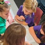 Elementary students at Lakeside Christian School in Clearwater FLorida engaged in hands-on learning activities in a bright, welcoming classroom. Small class sizes allow for personalized instruction in a Christ-centered environment.